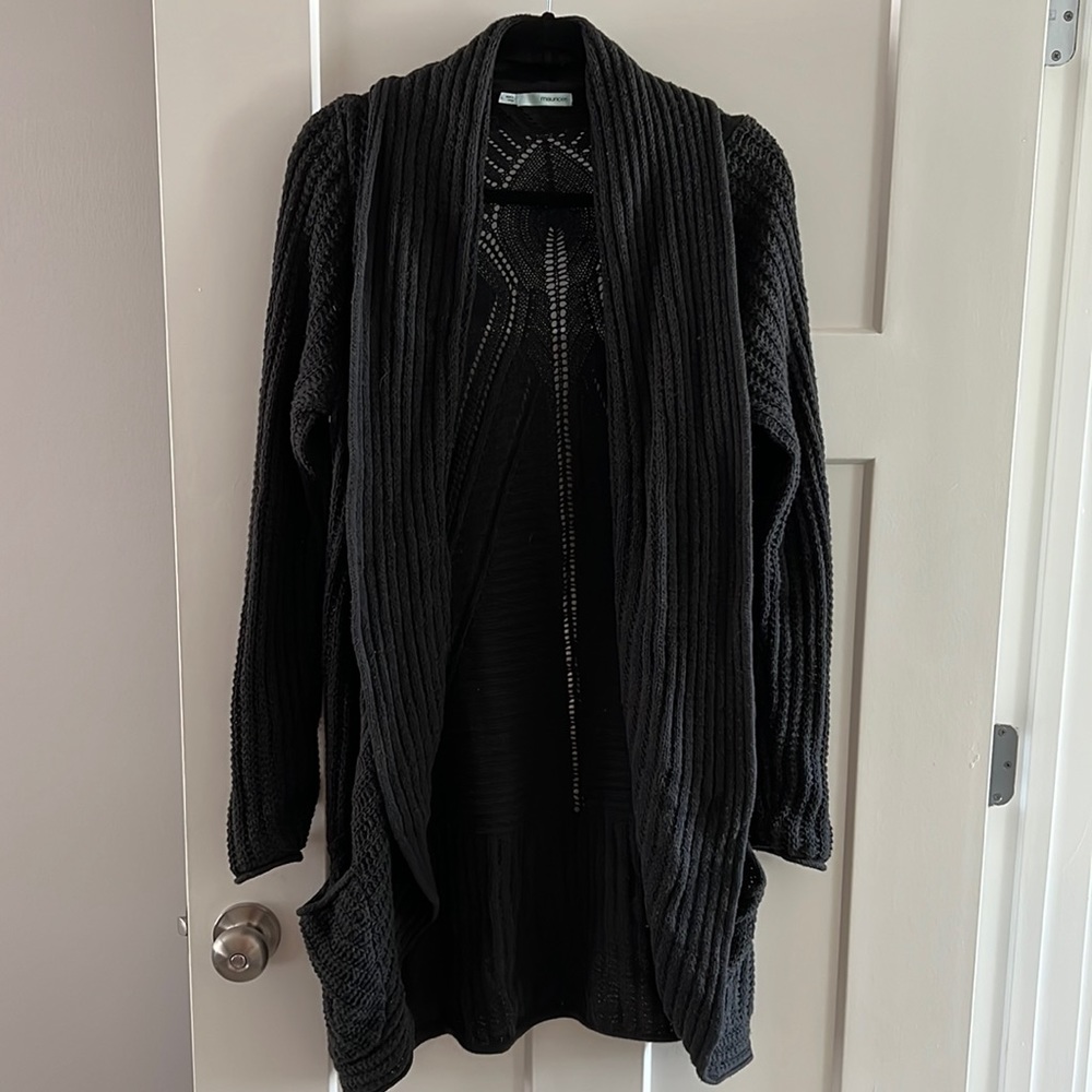 Maurice’s Women’s long black sweater
